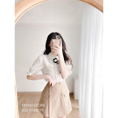 [Mã SKAMCLU7 giảm 10% tối đa 50K đơn 0Đ] Chân váy vạt chéo 4 cúc nắp túi Vvn062105 | BigBuy360 - bigbuy360.vn