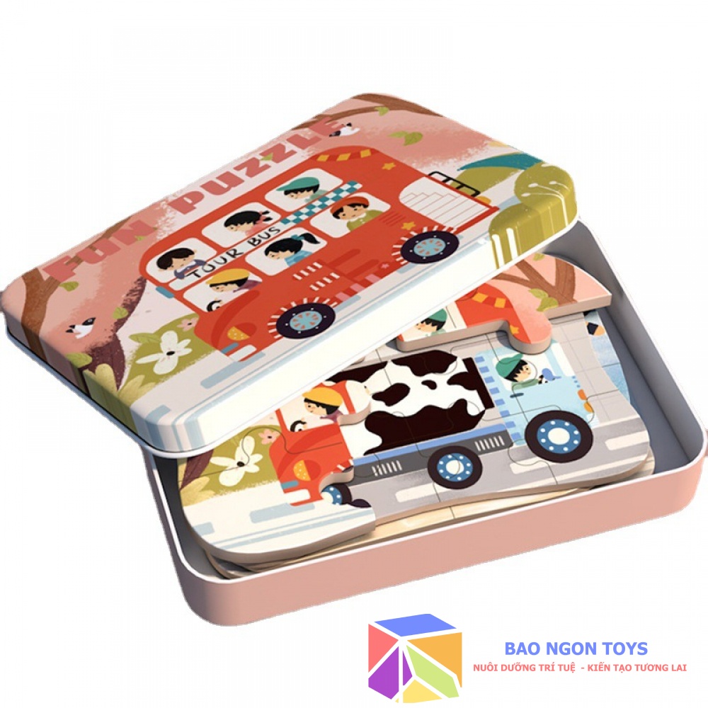 BỘ GHÉP HÌNH PUZZLE NHIỀU CHỦ ĐỀ CHO BÉ TỪ 3 ĐẾN 5 TUỔI - BAO NGON TOYS - DG111