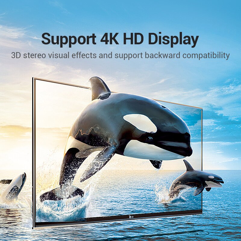 VENTION Đầu Chuyển Đổi HDMI 90 270 Độ Sang HDMI Cho HDTV PS4 Máy Chiếu Laptop 4K HDMI