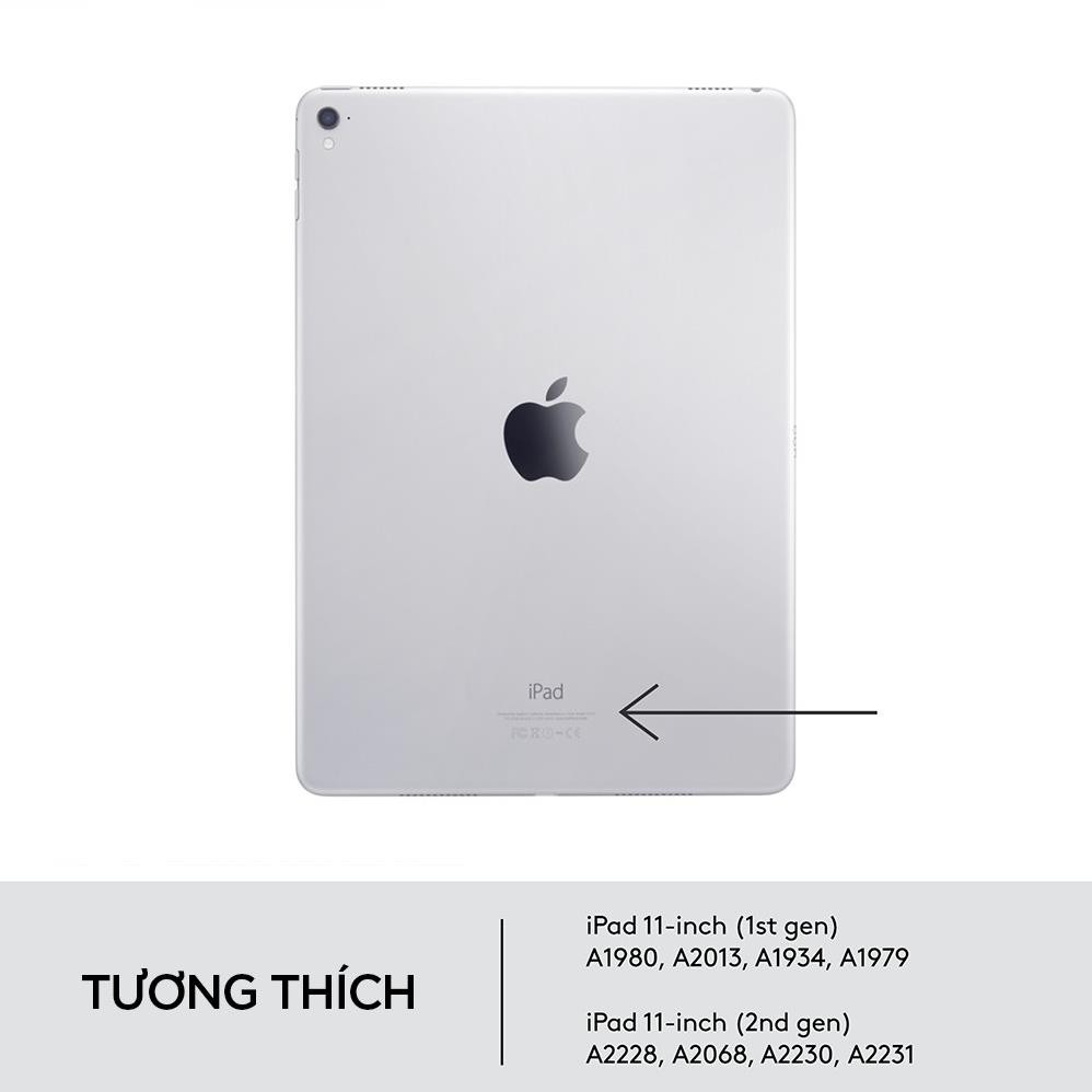 Bao da kèm bàn phím Logitech Slim Folio Pro dành cho iPad Air 4