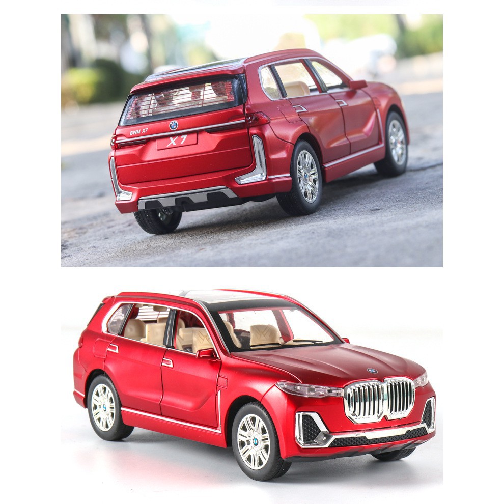 Xe mô hình tỉ lệ 1:24 BMW X7 thân xe bằng hợp kim, mở 6 cánh cửa