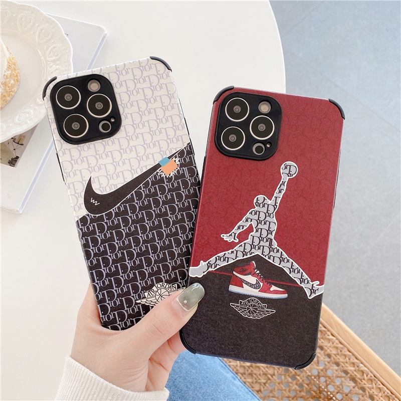 Ốp điện thoại mềm chống sốc họa tiết AJ thời trang thích hợp cho iPhone 13 12 Pro Max Xs Max XR SE2 7 8 Plus 11 PRO MAX