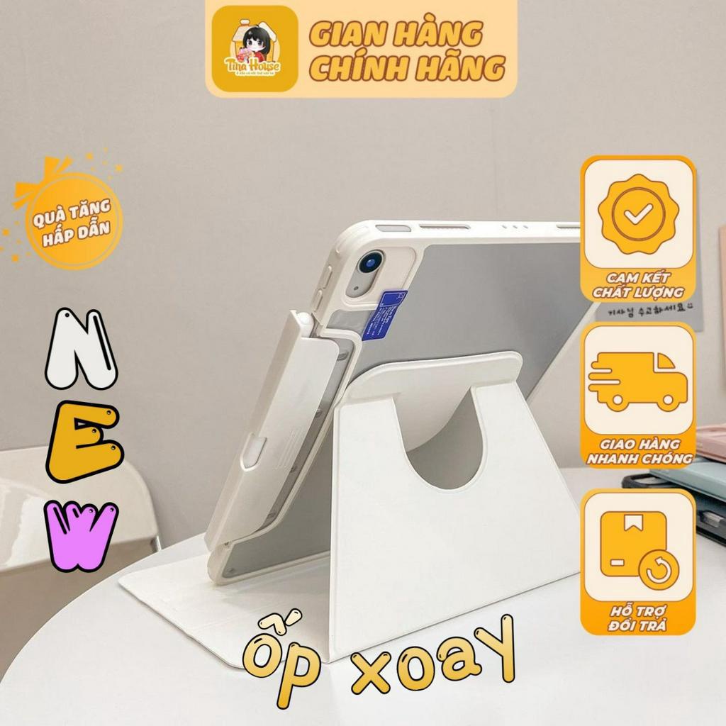 Bao Da Máy Tính Bảng Thiết Kế Xoay Ngang Dọc Dễ Dàng Chống Va Đập Bảo Vệ Chắc Chắn Màu Pastel