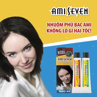 Nhuộm phủ bạc dược thảo số S5 Hạt dẻ đậm (Loại tiết kiệm) - Nhanh 7 phút Hàn Quốc (60g + 60g)