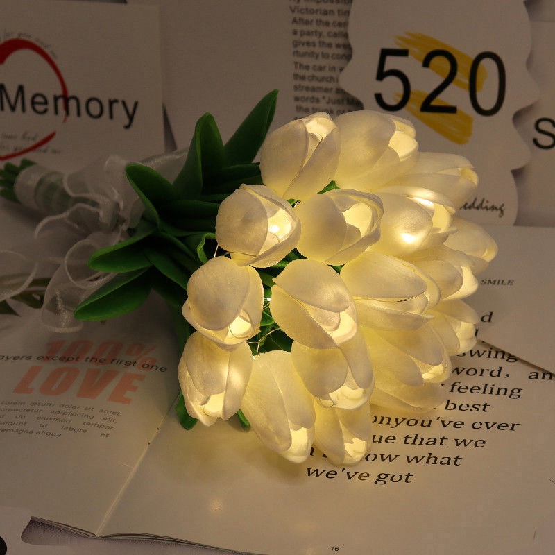 Đèn LED Hình Hoa Tulip Lãng Mạn