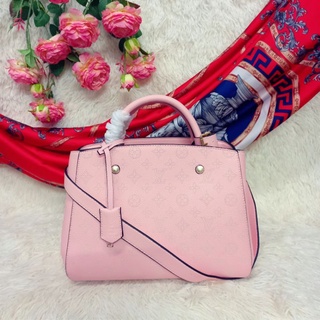 💞hcm💖túi xách l o u i s vuit.ton montaig.ne size 30 màu hồng pink rose handbag pre-owned pass