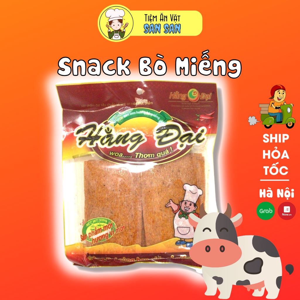 Snack Bò Miếng Hằng Đại Thơm Cay Cực Ngon 320G