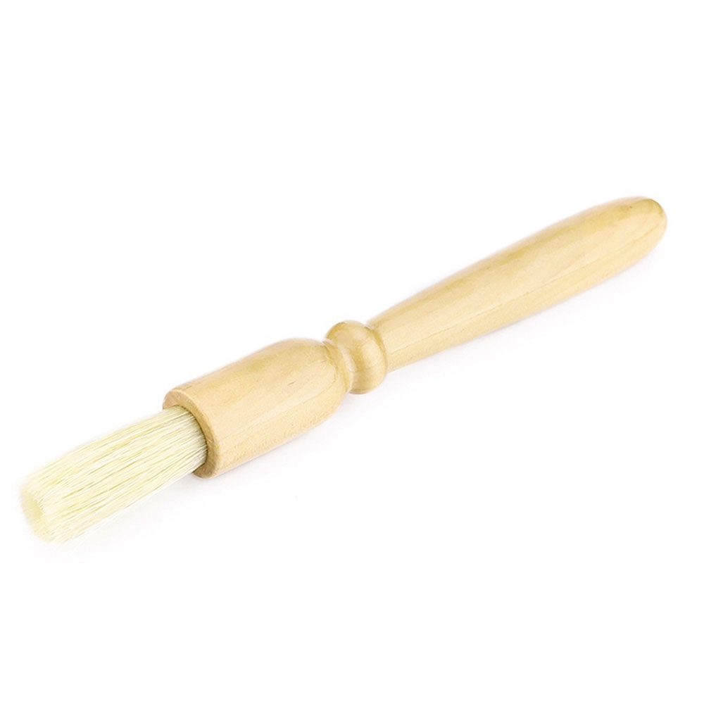Cọ Phủi Bột Cà Phê Lông Mềm Cán Gỗ Tiện Dụng