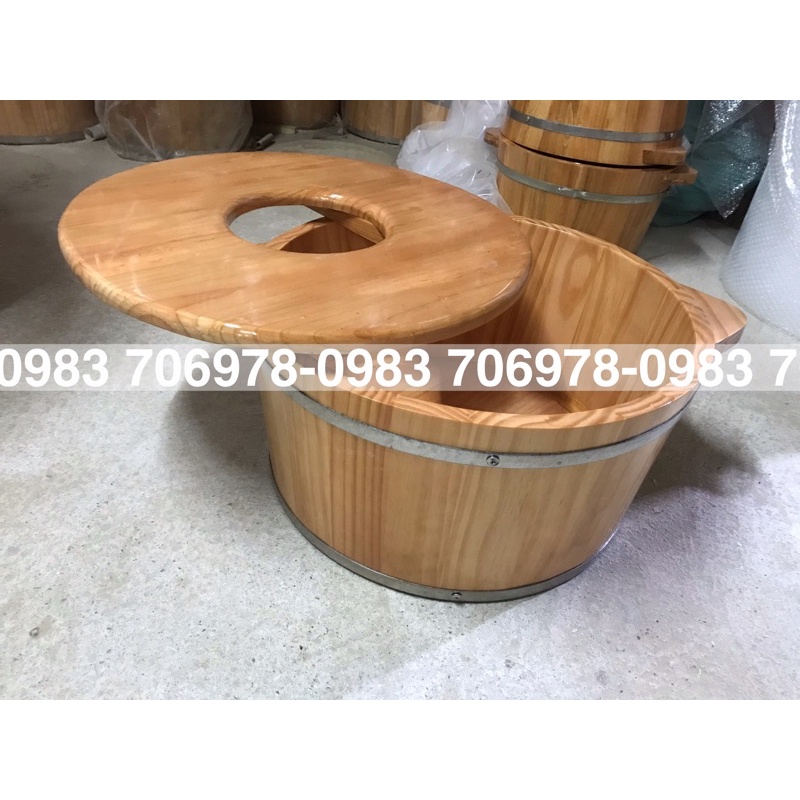 Chậu gỗ ngâm xông phụ khoa gỗ nhập loại 1