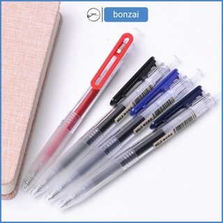Bút gel Muji cây lẻ dạng bấm gài ngòi 0,5 mm