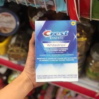 MIẾNG DÁN TRẮNG RĂNG CREST 3D WHITE CLASSIC VIVID