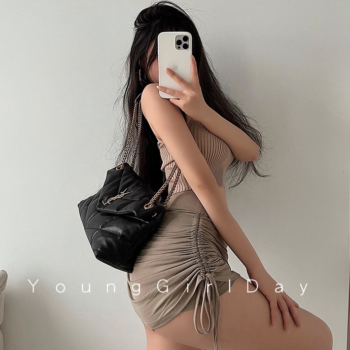 【Cocory】 Áo dệt kim thiết kế chéo dây thời trang mùa hè quyến rũ cho nữ | BigBuy360 - bigbuy360.vn