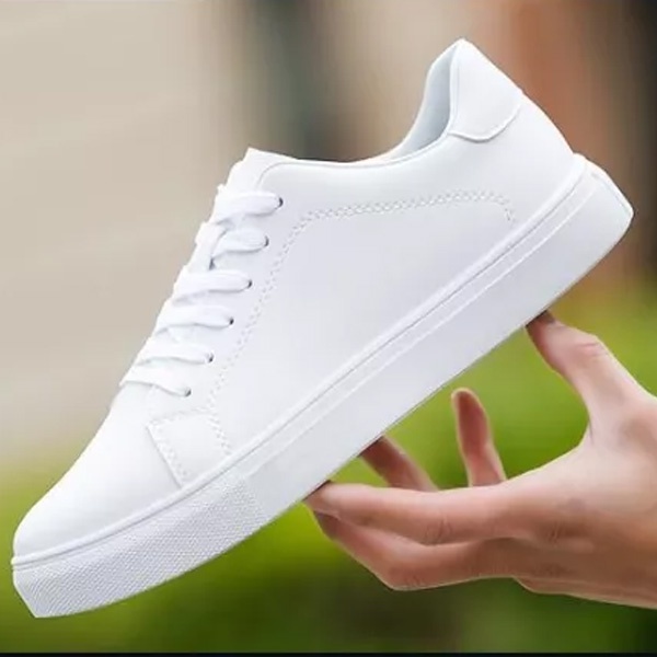 Giày Sneaker Nam thể thao màu trắng cổ cao cho học sinh phong cách Hàn Quốc TAKUTA mã TT