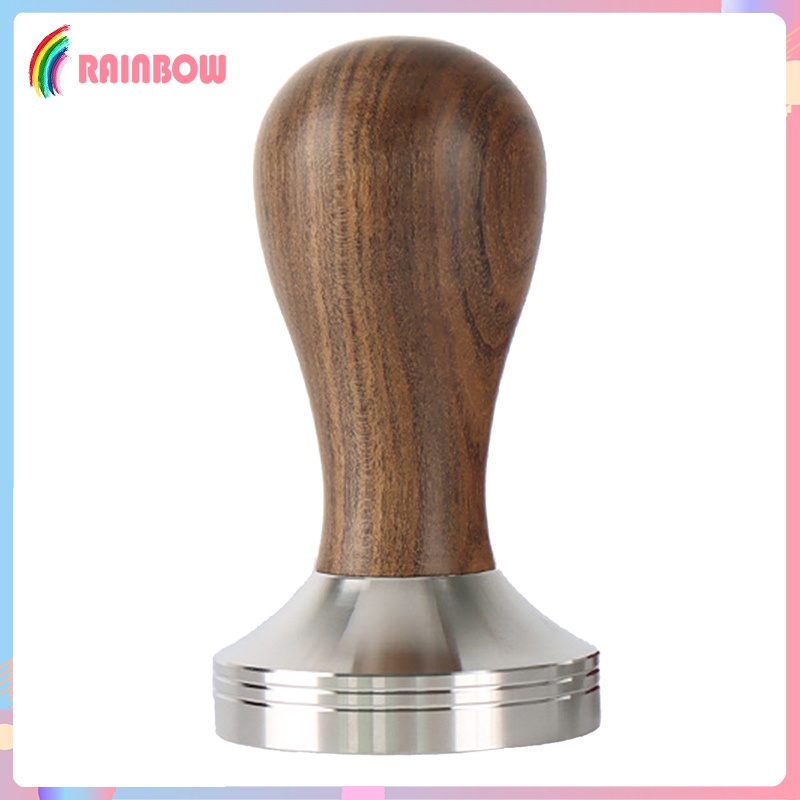 Búa Đập Cà Phê Espresso Bằng Thép Không Gỉ Với Tay Cầm Gỗ Tiện Dụng Hahaha1