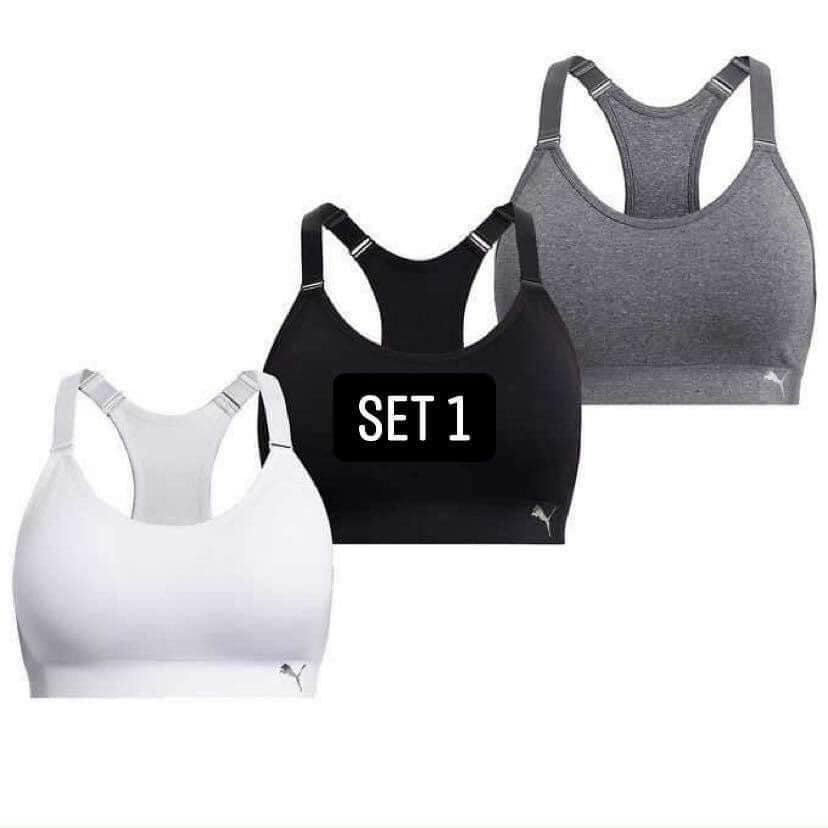 [Liên hệ trước khi đặt] Set 3 Áo Bra Puma Mỹ