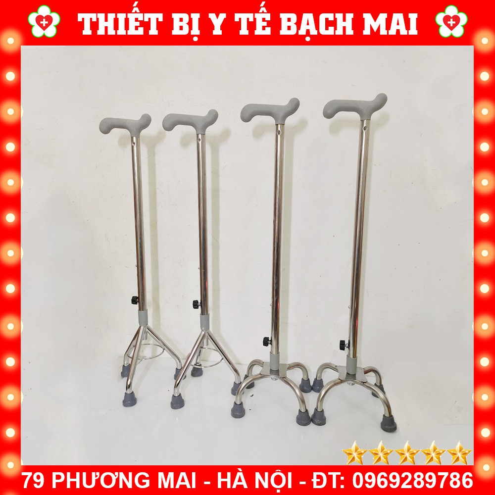 GẬY TẬP ĐI 3, 4 CHÂN INOX – VIỆT NAM