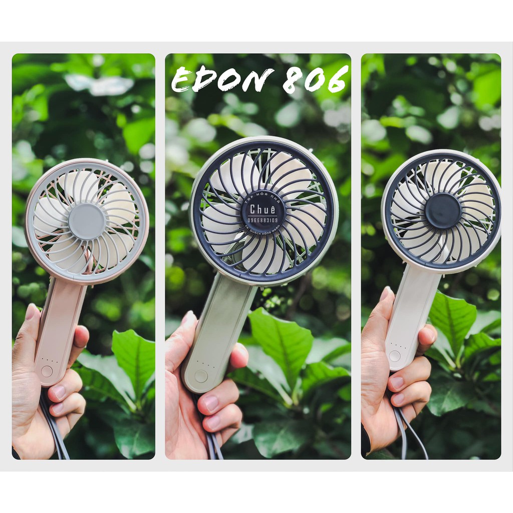 QUẠT DI ĐỘNG CẦM TAY EDON 806