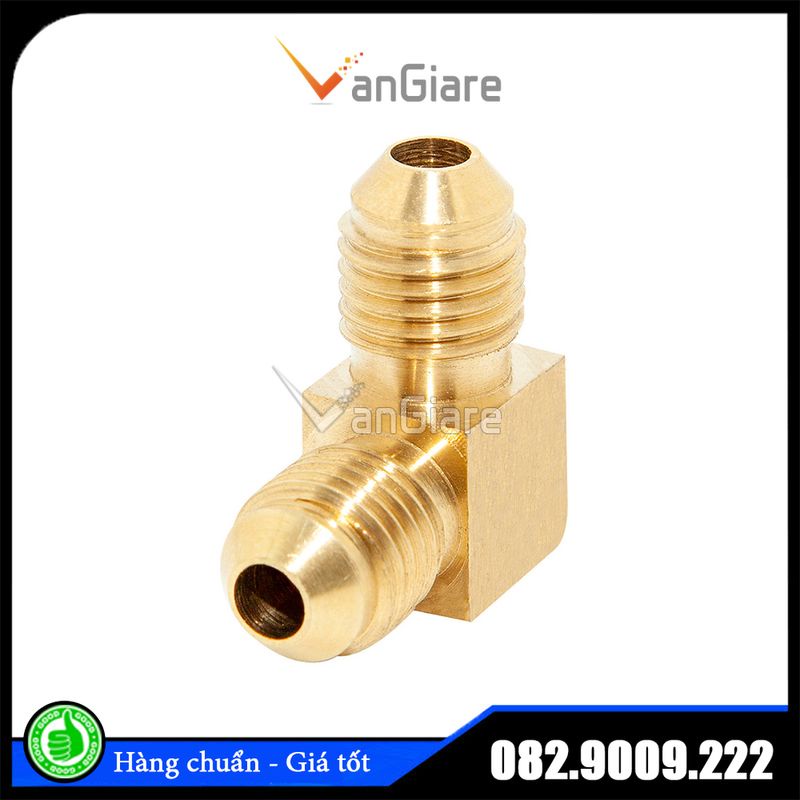 Co nối 2 đầu côn lồi ống đồng 6mm 8mm 10mm 12mm - Nối góc ống đồng - Lã ống đồng