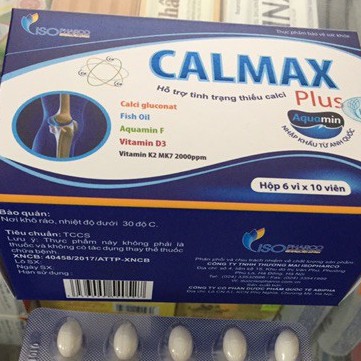 CALMAX PLUS – Hỗ trợ bổ sung canxi cho mẹ bầu và trẻ cần phát triển chiều cao (hộp 100 viên)