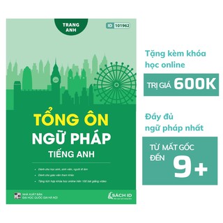  Sách tiếng anh cô Trang Anh: Tổng ôn ngữ pháp Tiếng Anh