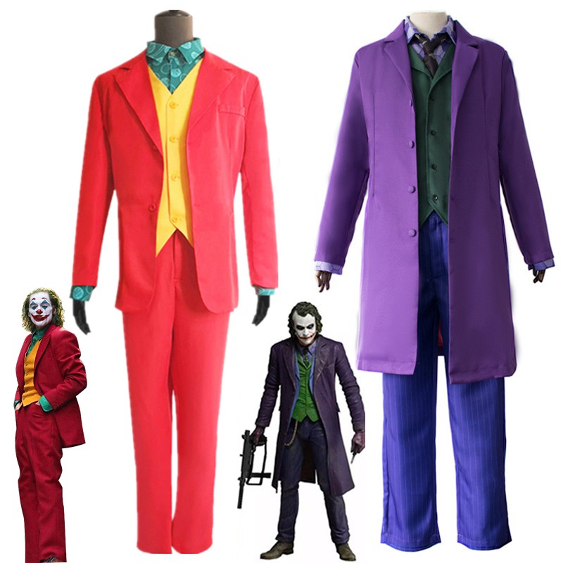Bộ 4 Món Đồ Hóa Trang Chú Hề Joker Cá Tính Cho Nam Dịp Halloween