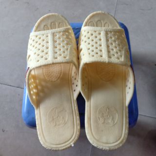 Dép nhựa tổ ong hàng cực dày - Màu trắng