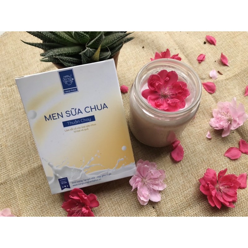 Men sữa chua thuần chay 1 hộp 5 gói