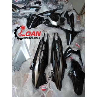 Dàn áo Air blade đời 2010 FI màu đen full nhựa màu và nhựa nhám luôn tem hàng zin chính hãng