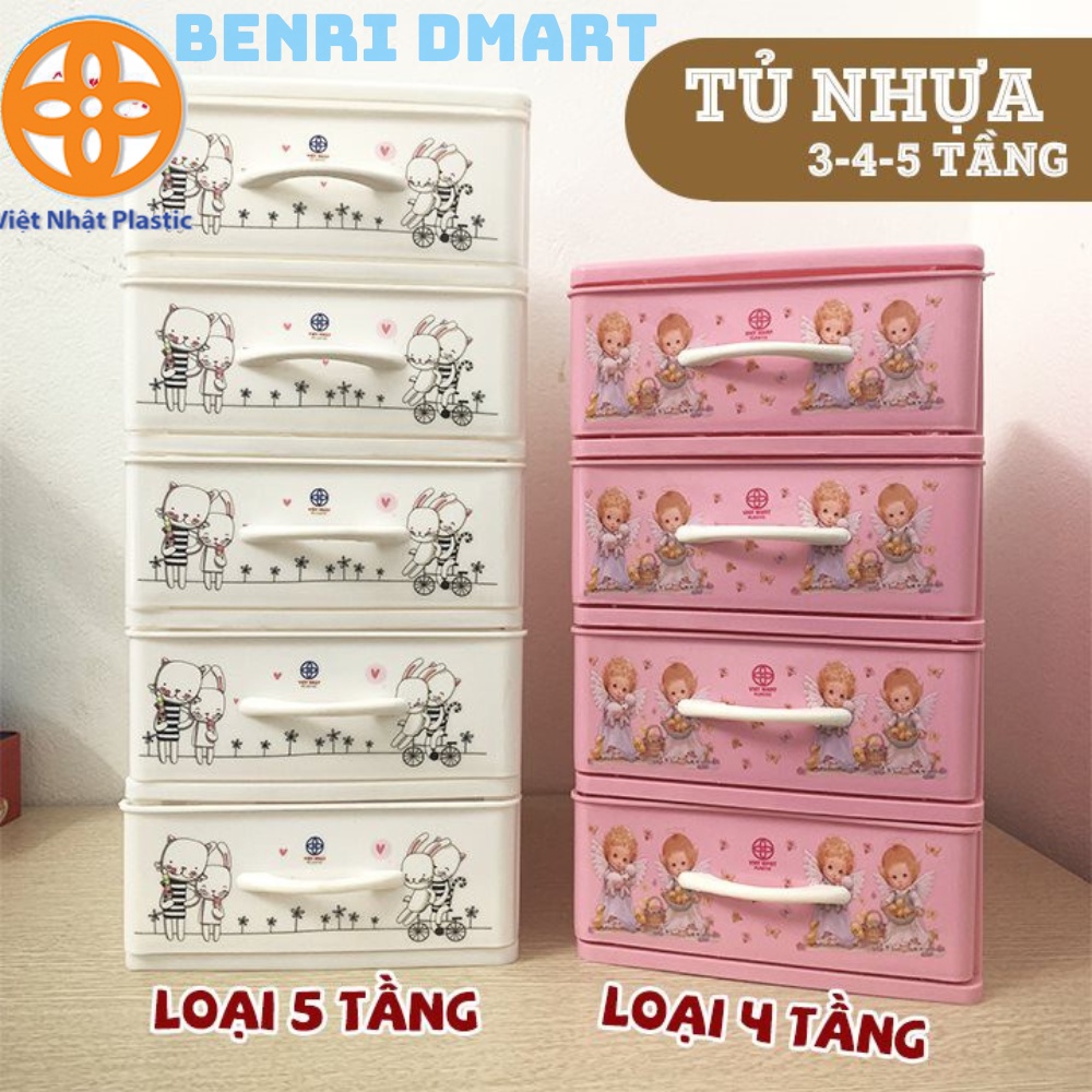 Tủ nhựa đựng đồ nhỏ gọn tiện lợi, tủ thuốc mini để bàn nhựa Việt Nhật