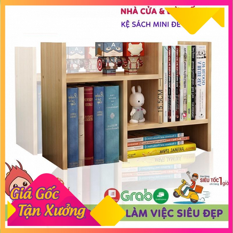 💕Siêu Đẹp💕 Kệ Sách Mini, Giá Để Sách, Tài Liệu Văn Phòng Trên Bàn Làm Việc Bằng Gỗ, Trang Trí Bàn Làm Việc