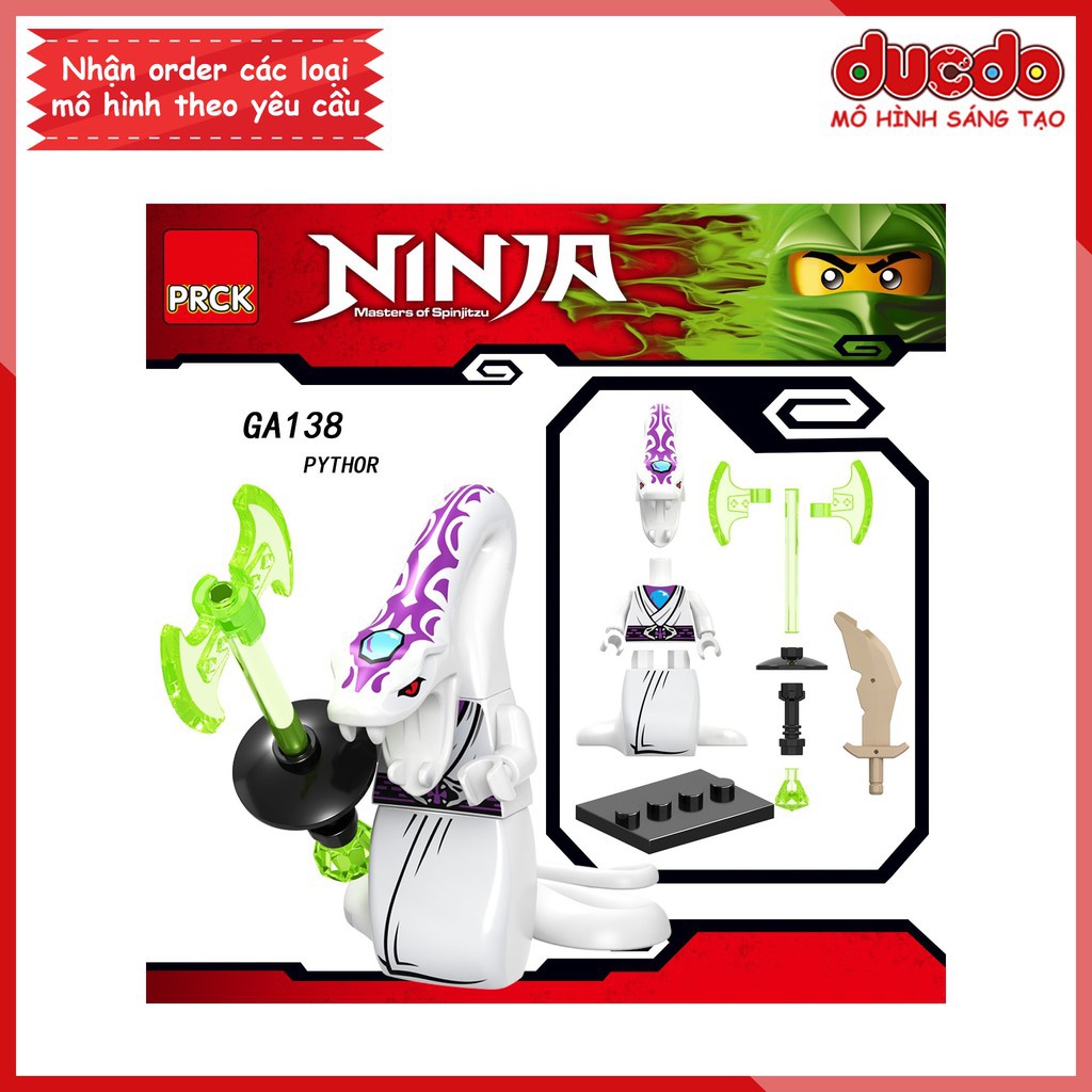 Minifigures các nhân vật Ninjago tuyệt đẹp - Đồ chơi Lắp ghép Xếp hình Mini Mô hình Ninja LeLe GA137-A142