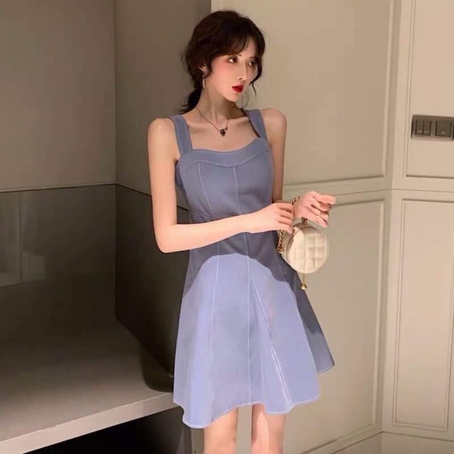 Váy hai dây cúp ngực bản to dáng dài và dáng ngắn