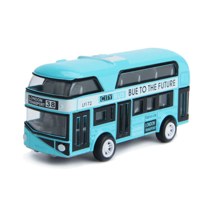 Mô hình xe buýt hai tầng bằng hợp kim tỉ lệ 1:43 cho bé trai