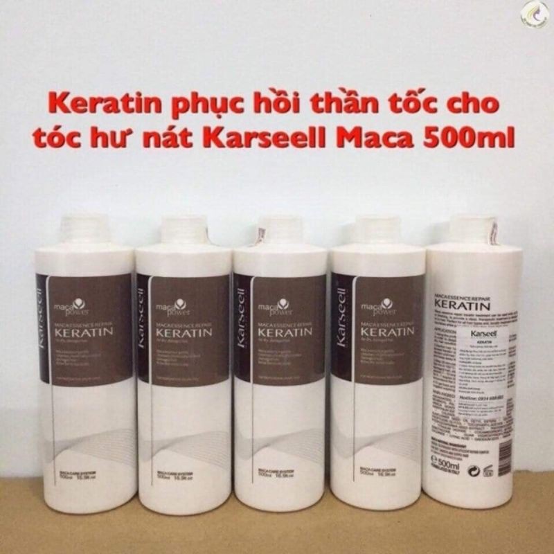 Hấp phục hồi Keratin karseell maca oil 500ml