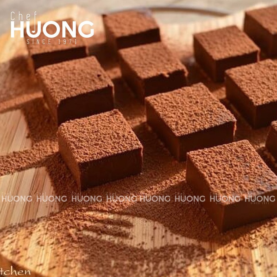 1 Viên Socola tươi Nama chocolate Chef Huong vị Cacao