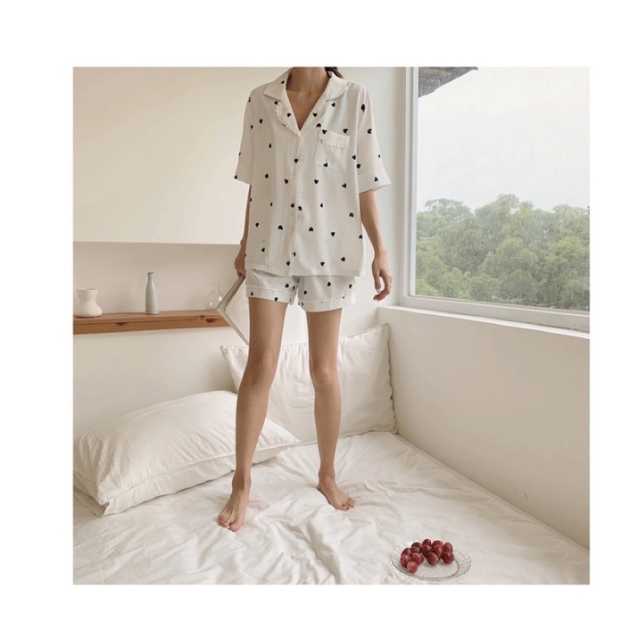 Pyjama Tim New Nữ 🦋 Bộ Ngủ mặc nhà hình trái tim 🦋