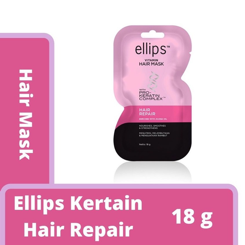 Kem Ủ Tóc Ellips Vitamin Hair Mask Pro-Keratin Hair Repair phục hồi hư tổn 18g