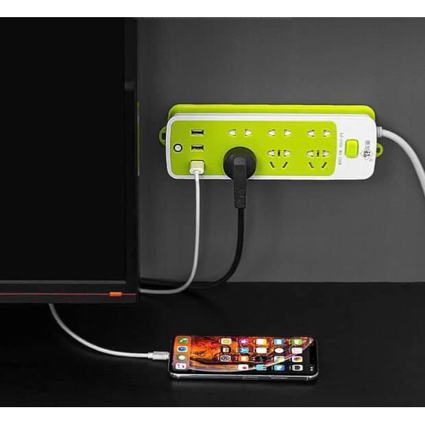 [SIÊU RẺ] Ổ Cắm Điện Đa Năng 9 Cổng + 3 Cổng USB sạc thiết bị di động trực tiếp SIÊU NHANH công suất lên đến 2.4A