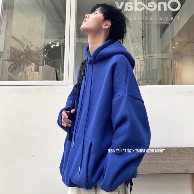 ÁO HOODIE NỈ BÔNG PHOM RỘNG UNISEX, VẢI DÀY DẶN, NHIỀU MÀU CỰC DỄ PHỐI ĐỒ [ẢNH THẬT]