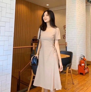 Đầm đan dây eo 6 màu (kèm hình thật)