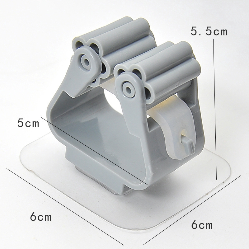 Móc dán tường treo cây lau nhà gắn tường phòng tắm đa năng