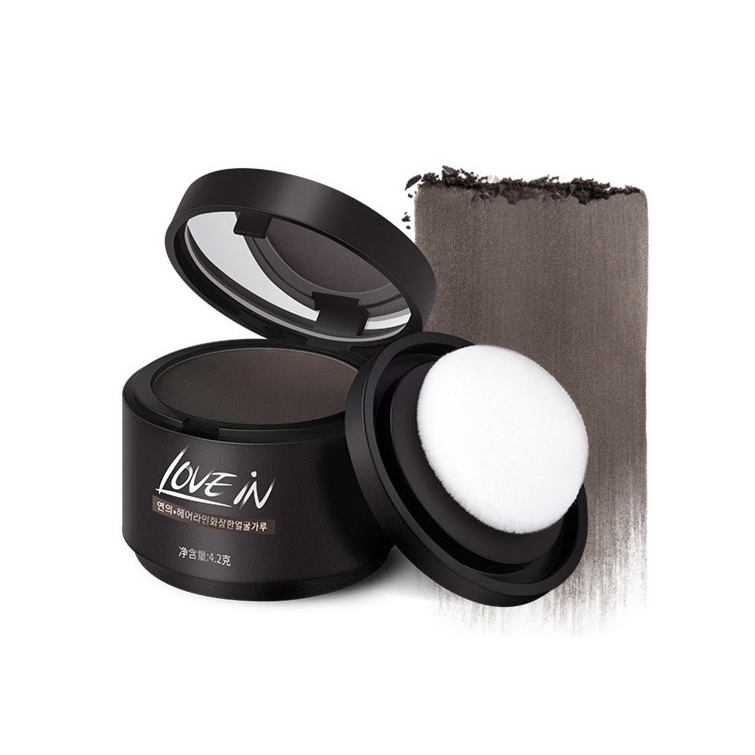 Phấn che khuyết điểm tóc LOVE IN, phấn dặm chân tóc, che tóc hói, tóc thưa