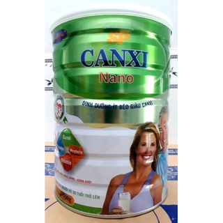 Sữa bột dinh dưỡng SP Canxi Nano ít béo giàu canxi lon 900 gram của công ty TNHH THỰC PHẨM VITA.