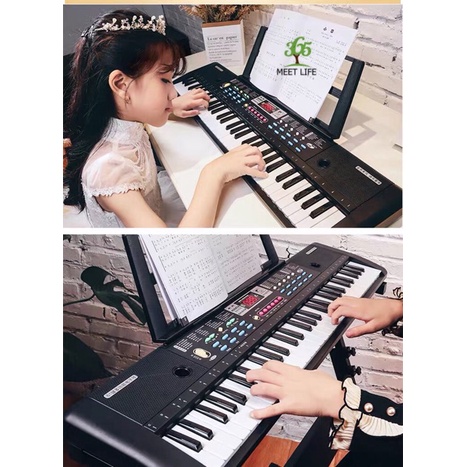 Đàn Piano Đàn Điện Tử 61 Phím Kèm Mic Cho Bé Đàn Organ