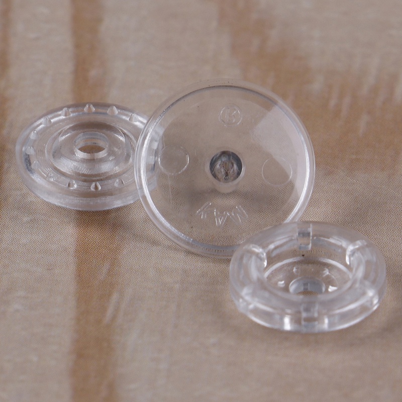 Set 50 Nút Bấm Nhựa Trong Suốt 12mm Kam T5