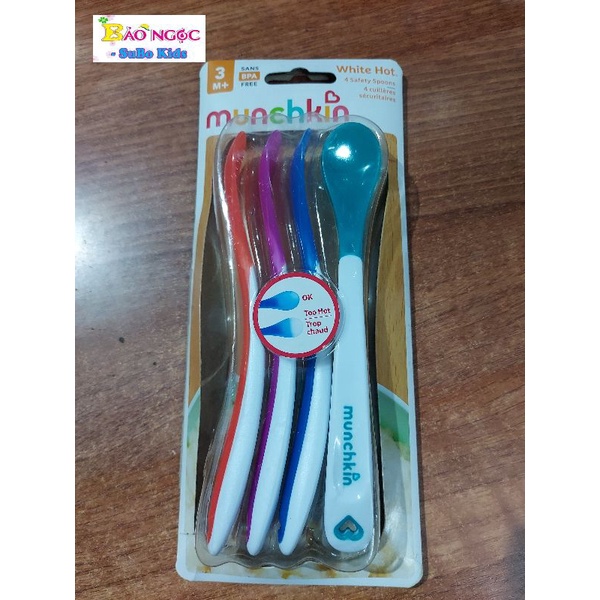Thìa báo nóng Munchkin chính hãng có tem