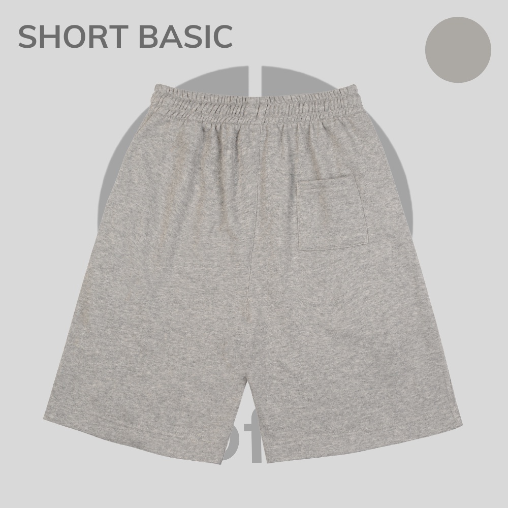 Quần short basic 4M OFFICIAL chất nỉ chân cua, Quần đùi unisex ống suông nam nữ dày dặn | WebRaoVat - webraovat.net.vn