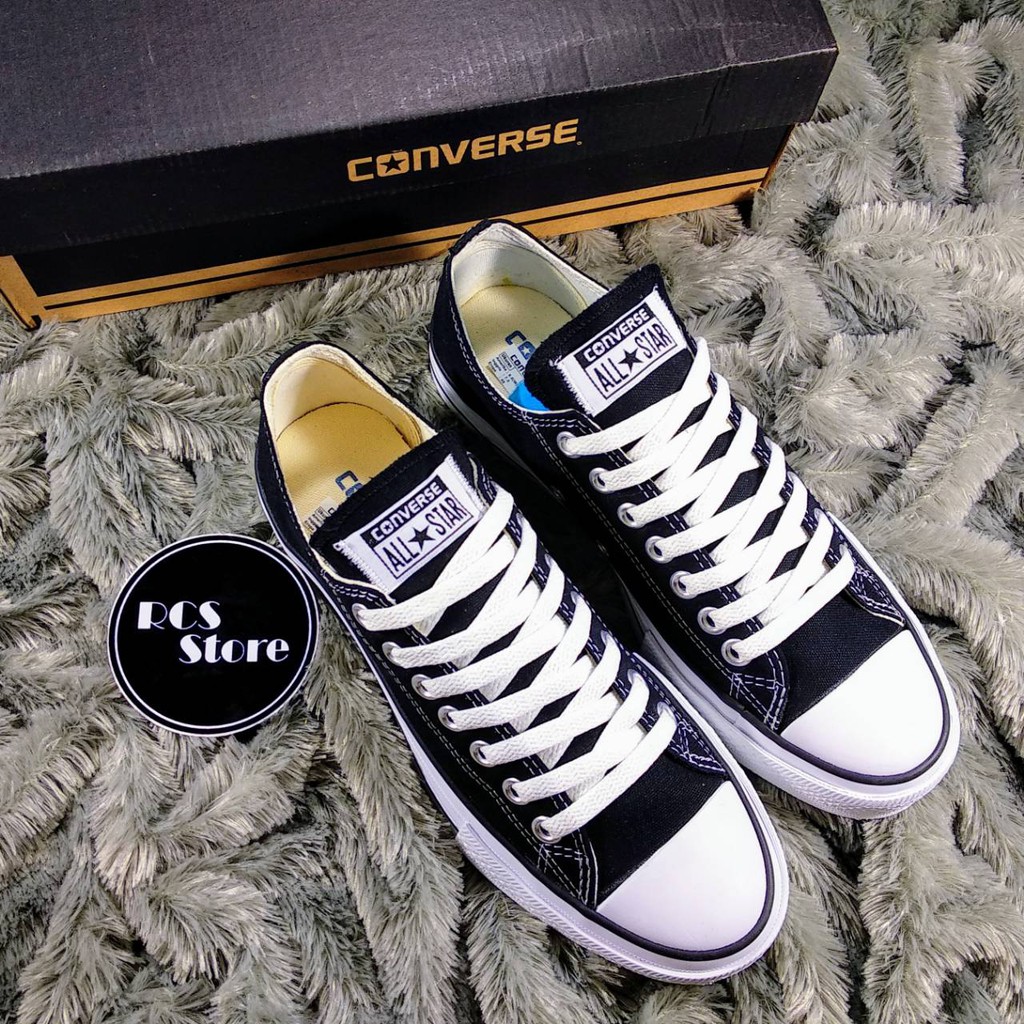 Giày Thể Thao Converse Allstar Clasik Cổ Thấp Phối Màu Đen Trắng Thời Trang Cao Cấp