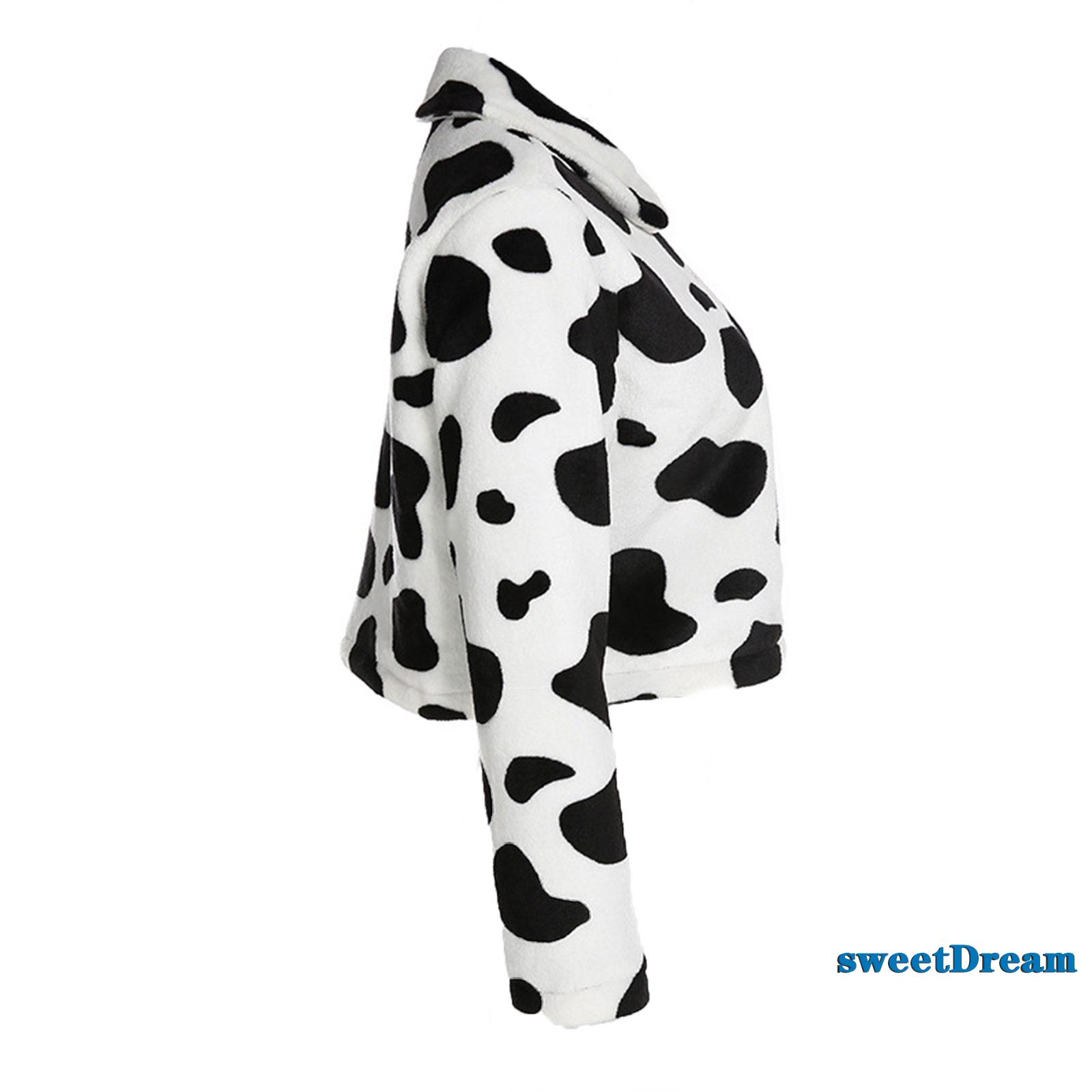 Áo Khoác Tay Dài Họa Tiết Da Bò Sữa Dành Cho Nữ | BigBuy360 - bigbuy360.vn