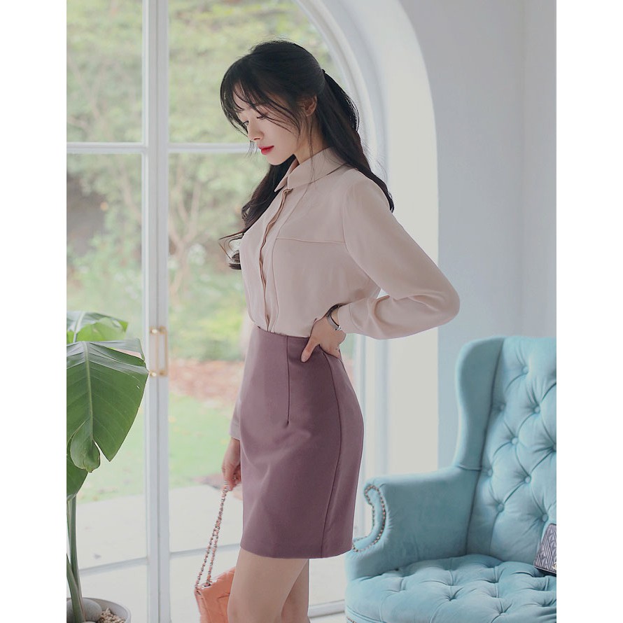 Áo sơ mi tay dài thời trang Quyên AA239-1984005